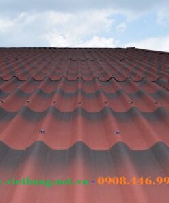 Mái tole sinh thái Onduline Tile 3D màu đỏ