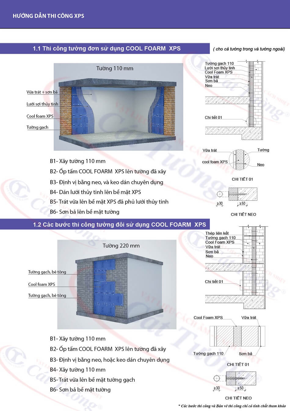 Hướng dẫn lắp đặt tấm xốp cách nhiệt Foam XPS