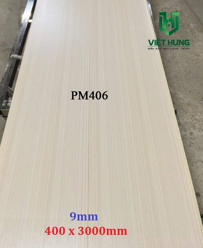 Tấm nhựa ốp tường vân gỗ màu PM406