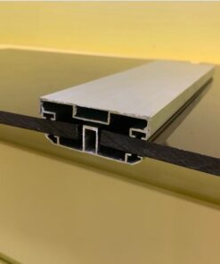 Nẹp nhôm roăng cao su 3 chi tiết cho tấm poly