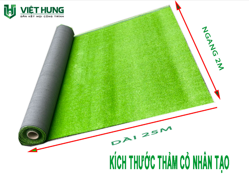 Cuộn cỏ nhân tạo 2m x 25m