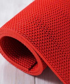 Thảm nhựa lót sàn thoát nước hồ bơi màu đỏ