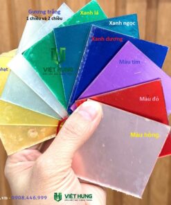 Bảng màu Mica tráng gương Đài Loan dày 2mm