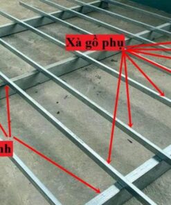 Khung xương xà gồ lót sàn gắc bằng tấm nhựa Eco