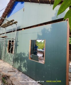 Tấm nhựa Eco Cốp pha nhựa làm vách ngăn tường nhà