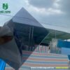 Tấm polycarbonate đặc ruột màu xám khói